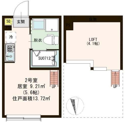 品川区東大井のアパートの間取り