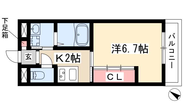 リシュドール伝馬の間取り