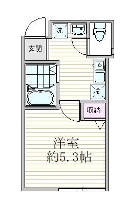 【板橋区大山金井町のアパートの間取り】