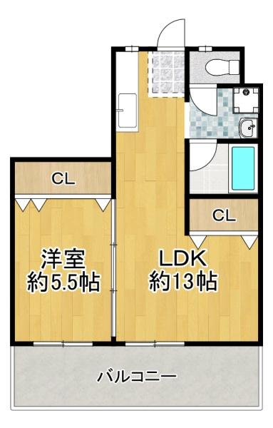 マンション忠岡の間取り