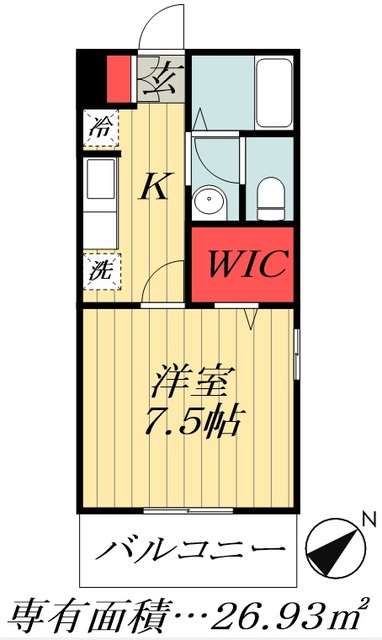 江戸川区東瑞江のアパートの間取り