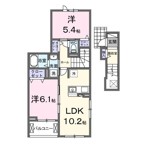 メテオール・ケイ　IIの間取り