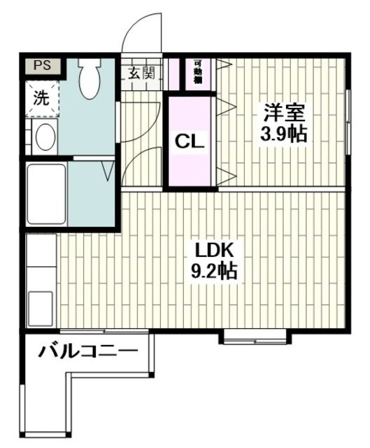 横浜市保土ケ谷区上星川のアパートの間取り