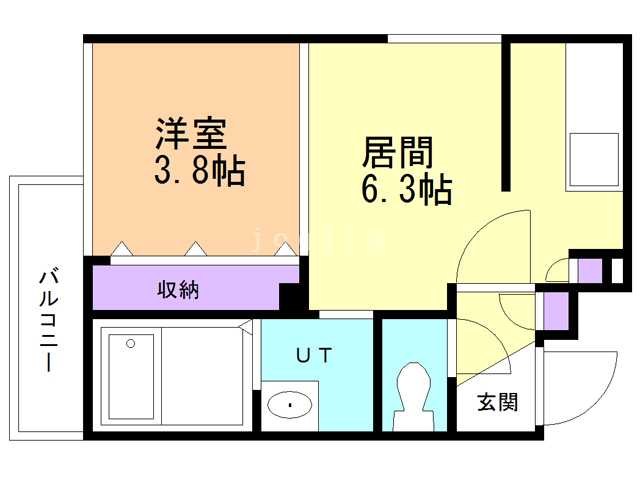 ブランボヌール桑園の間取り