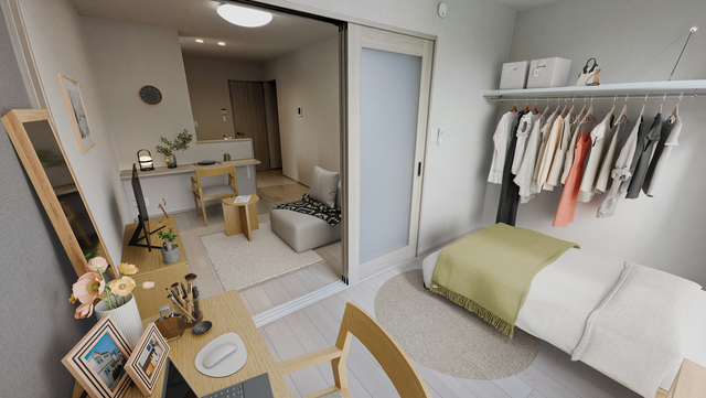 居室・リビング　こちらはイメージ写真となります。家具家電等は付きません。