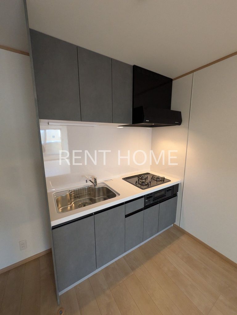 キッチン　３口ガスシステムキッチン