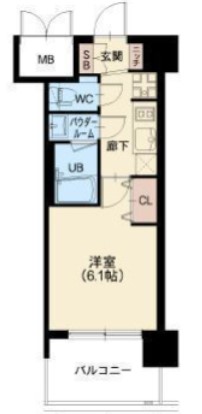 阪急神戸線 神崎川駅 徒歩5分 9階建 築4年の間取り写真