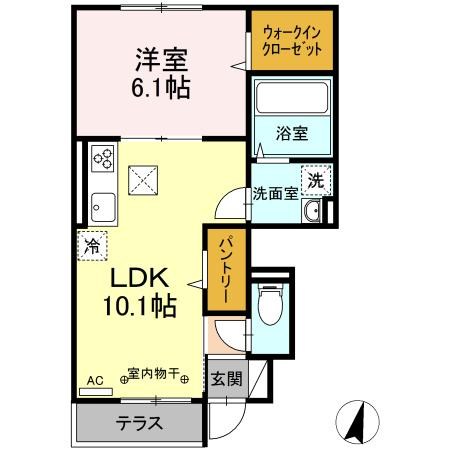 東急田園都市線 つきみ野駅 徒歩12分 2階建 築4年の間取り写真