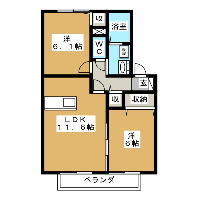 相原ヒルズつつじの間取り写真