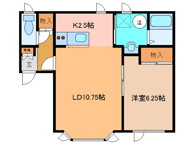 グラシア613の間取り