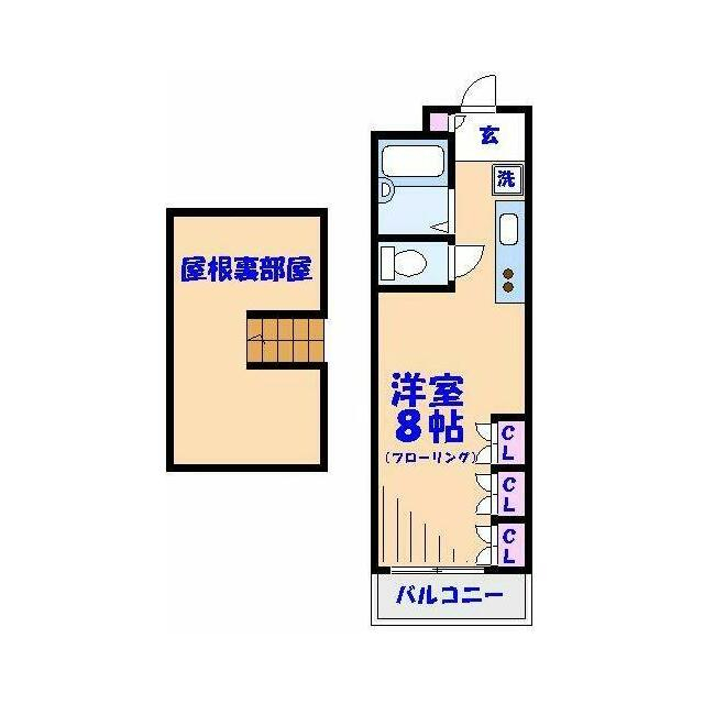 千葉県市川市湊新田１（アパート）の賃貸物件の間取り