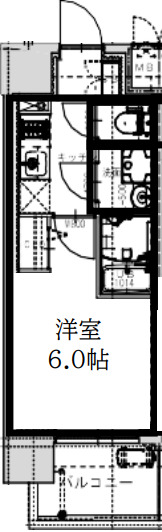 【大阪市北区大淀中のマンションの間取り】