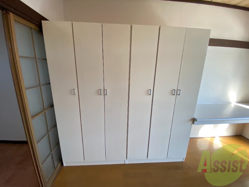 収納　ここに収納があります。収納があると部屋が広く使えます。