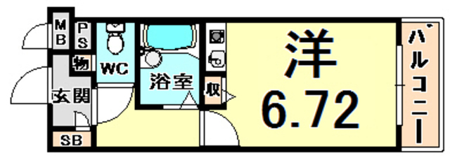 プライムコート武庫之荘の間取り