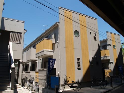 仙台市太白区越路のアパートの建物外観