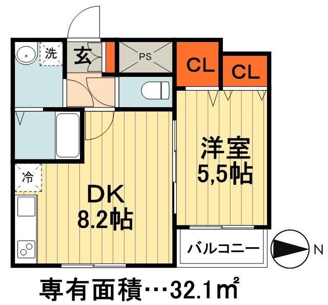 【千葉市中央区今井のマンションの間取り】