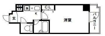 兵庫県神戸市中央区磯辺通４（マンション）の賃貸物件の間取り