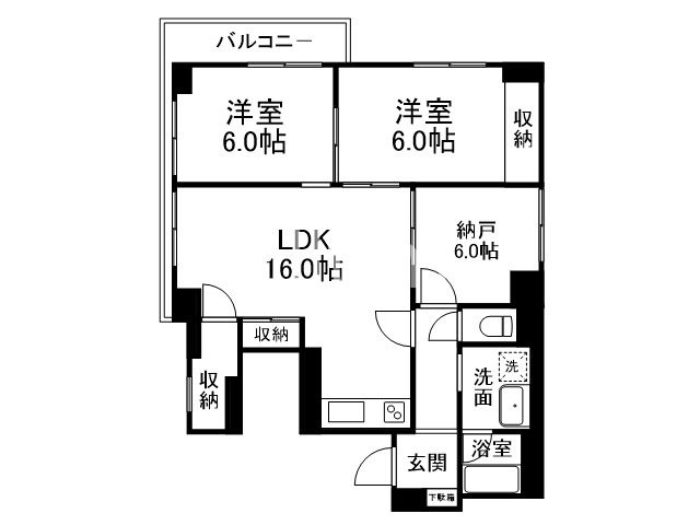 U residence京都三条の間取り