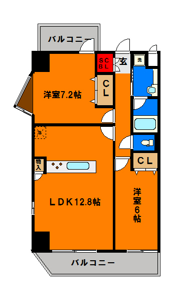 サンパティークの間取り