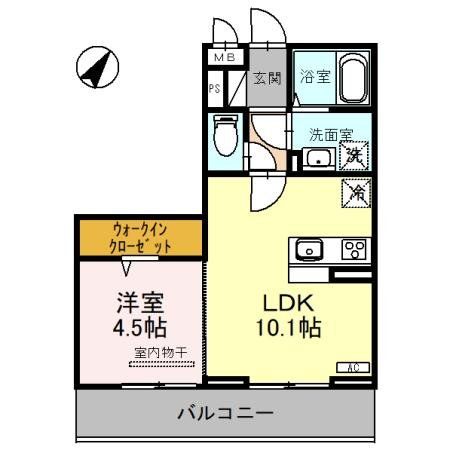 さいたま市北区宮原町のアパートの間取り