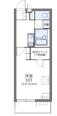 レオパレスイーストビレッジ2の間取り