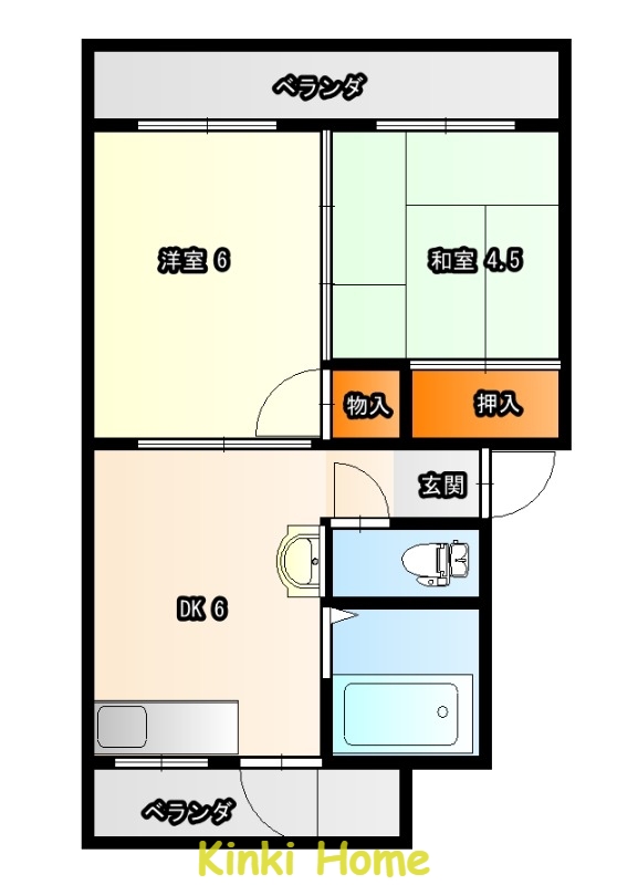 マンション和歌山の間取り