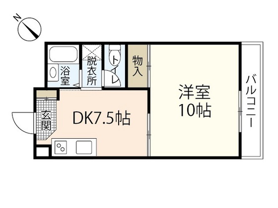 広島市安佐南区高取北のマンションの間取り