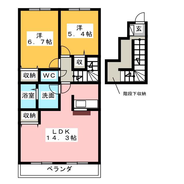 ピーヌスIの間取り