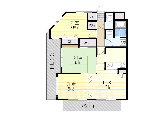 クレール郡山の間取り