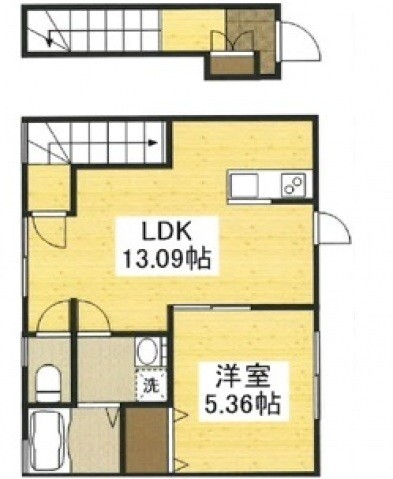 浅口市鴨方町六条院中のアパートの間取り