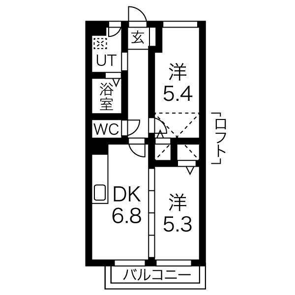 すまいるノーヴェ山之手の間取り