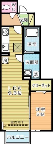 D-room葛原の間取り