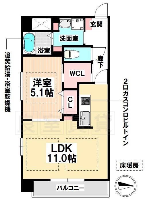 RIVO瑞穂通の間取り