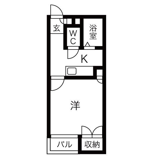 セイラＢＯＸ剣崎Iの間取り