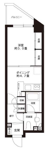 藤和シティスクエア三鷹駅前の間取り