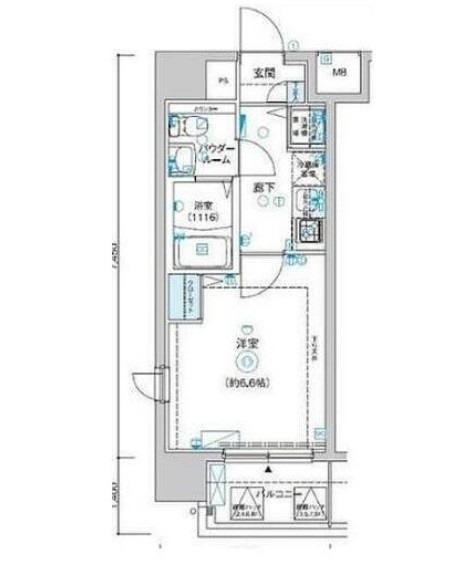 横浜市港北区新横浜のマンションの間取り