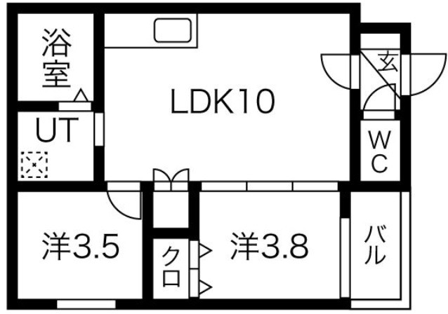 堺市堺区錦綾町のアパートの間取り