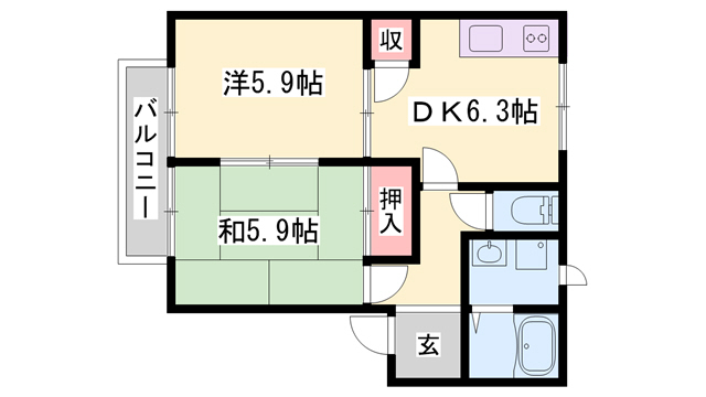 プリムローズの間取り