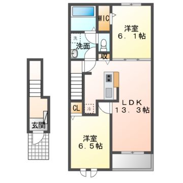 ラフィネ高茶屋IIの間取り