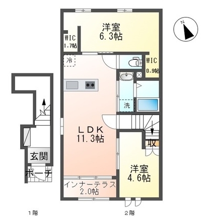 名古屋市緑区潮見が丘のマンションの間取り