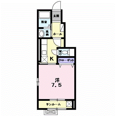 グランドホープ弐番館の間取り