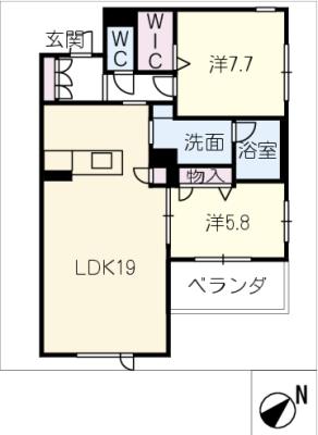 シャーメゾン川名の間取り