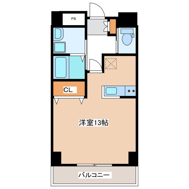 松本市本庄のマンションの間取り