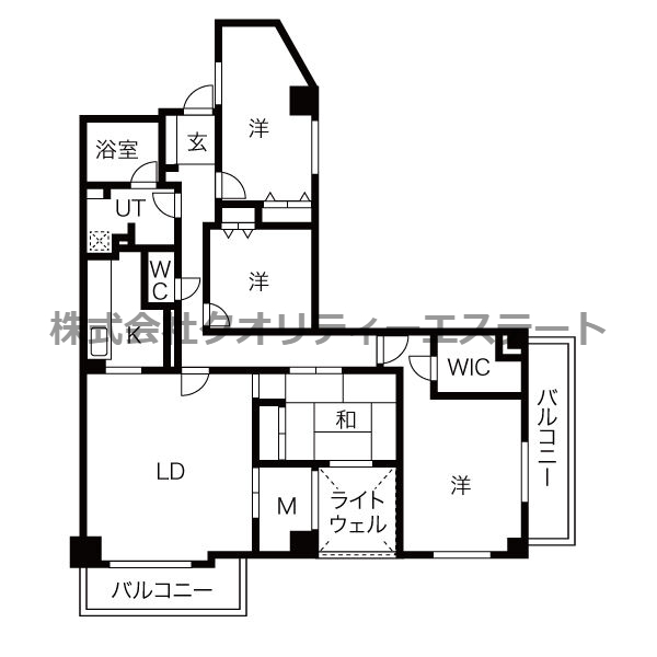 パークヒルズ南10条の間取り