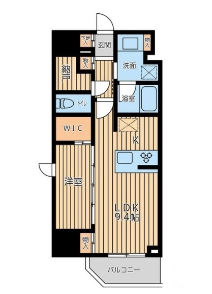 横浜市南区新川町のマンションの間取り