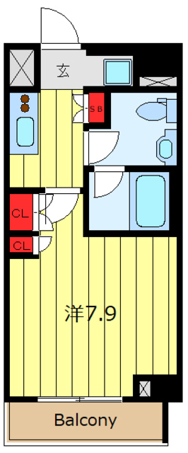 プラウドフラット根津谷中の間取り