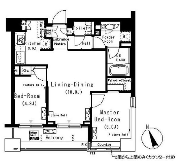 パークキューブ代々木富ヶ谷の間取り