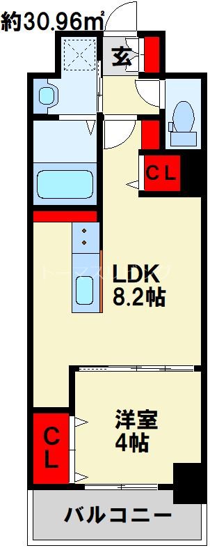 LEGEND紺屋町の間取り