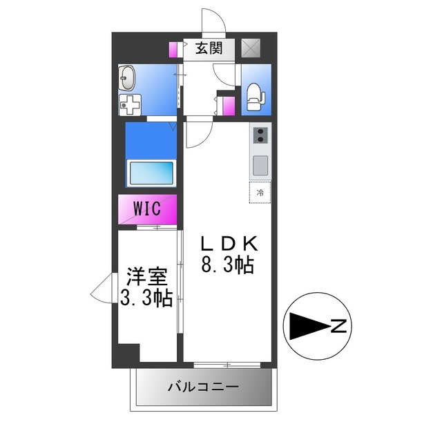 エセリアル喜連瓜破の間取り