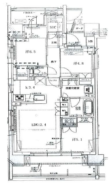 プラウド樟葉の間取り